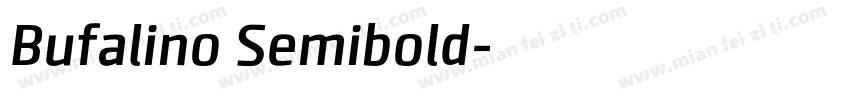 Bufalino Semibold字体转换